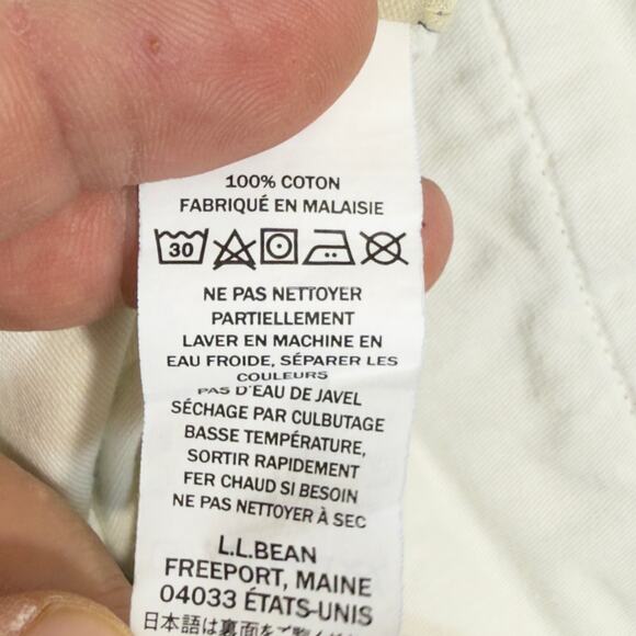 L.L. Bean Classic Fit Chino Cargo Pant W33 L30 Item 301315 Blue Tropic Weight - Picture 12 of 13